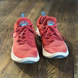 Nike Red and White Athletic Shoes